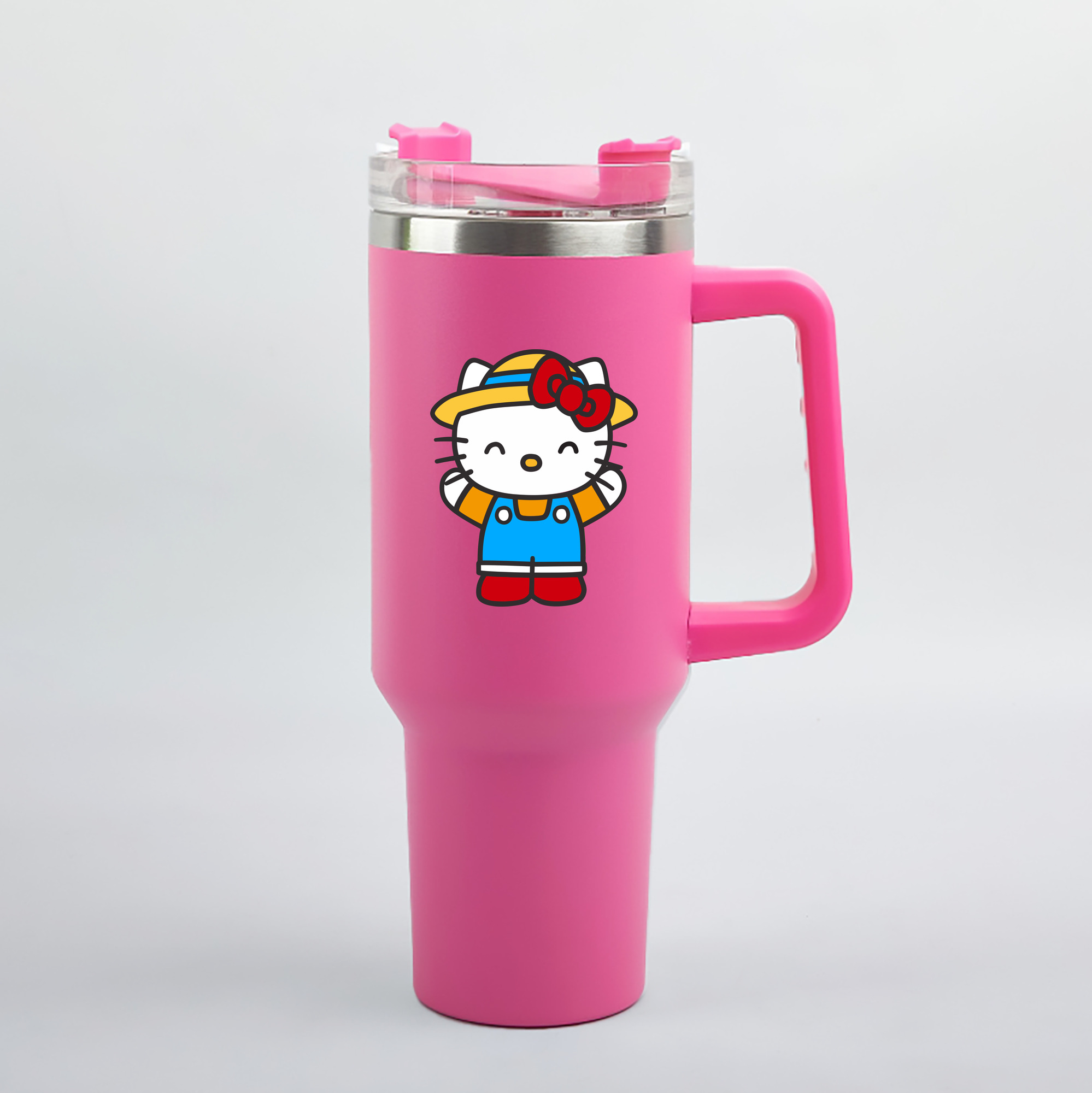 （画像用） Hello Kitty ハローキティ 1200mL車用タンブラー（カラープリント）